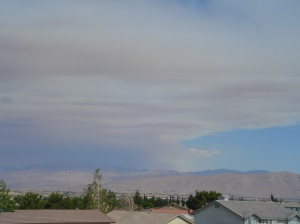 Yucca Valley Fire from Spring Valley Lake Winter 2006